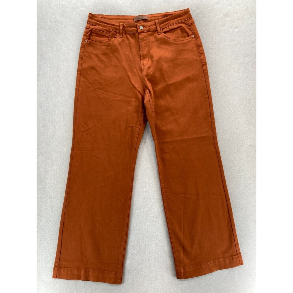 Judy Blue High-Rise Wide Leg Jeans in Rust